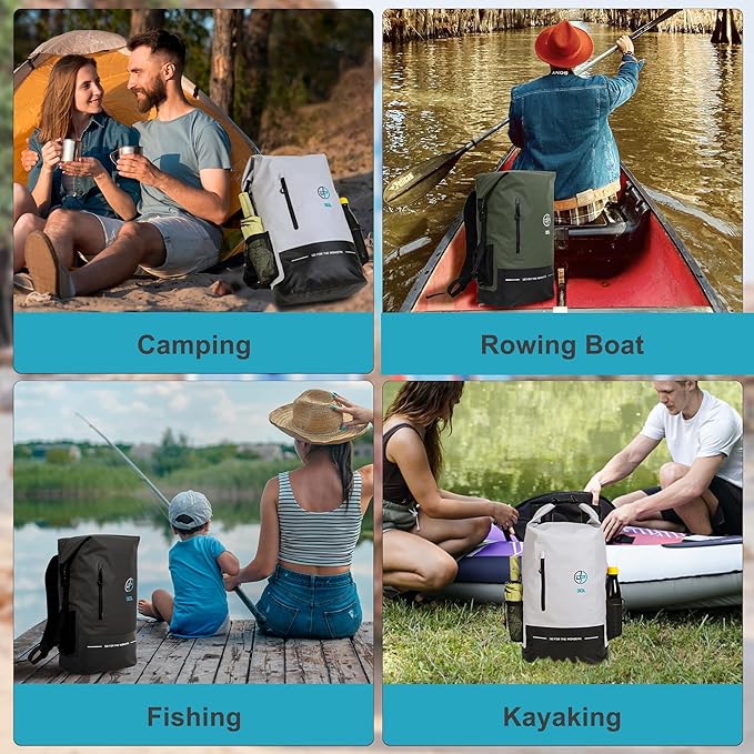 UPWELL Waterproof Dry Bag 30L Boating Backpack - Image 7