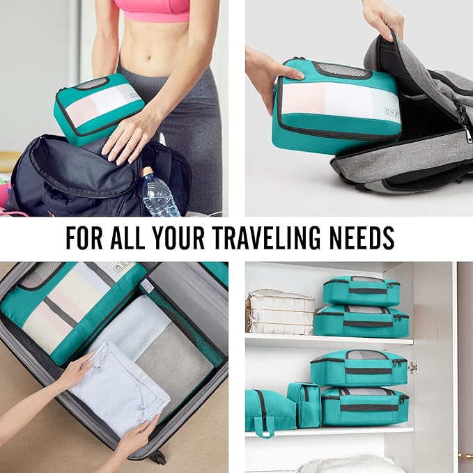 Veken 10 Set Packing Cubes for Kids & Toddler, Airplane Travel Essentials - Image 7