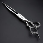 5.5/6 /7 Inch Purple Dragon Knight Professional Japanese Hair Scissors Barber Scissors Set (7.5 inch Cutting)