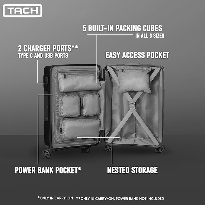 Tach V3.1 Hard Shell 2 Piece Luggage Set - Image 3