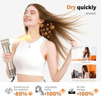 5 in 1 Hair Dryer Brush Set,Professional Negative Ionic Hot Air Styler, Air Curling Wrap Styler,Detachable Blow Dryer Brush With Auto Wrap Curlers,Hair Styling Tools For Straight/Curl/Drying/Smoothing