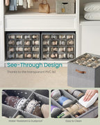 SONGMICS Shoe Organizer for Closet, Shoe Storage Bin, Fits 16 Pairs, Fabric - Image 3