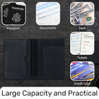HIFA Leather Passport Holder, Handmade Passport Cover - Image 5