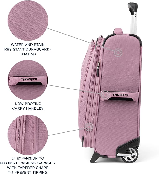 Travelpro Maxlite 5 Softside Expandable Upright 2 Wheel Carry on Luggage - Image 5