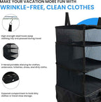 Grand Fusion Stow-N-Go Travel Luggage Organizer – Portable Hanging Travel - Image 8