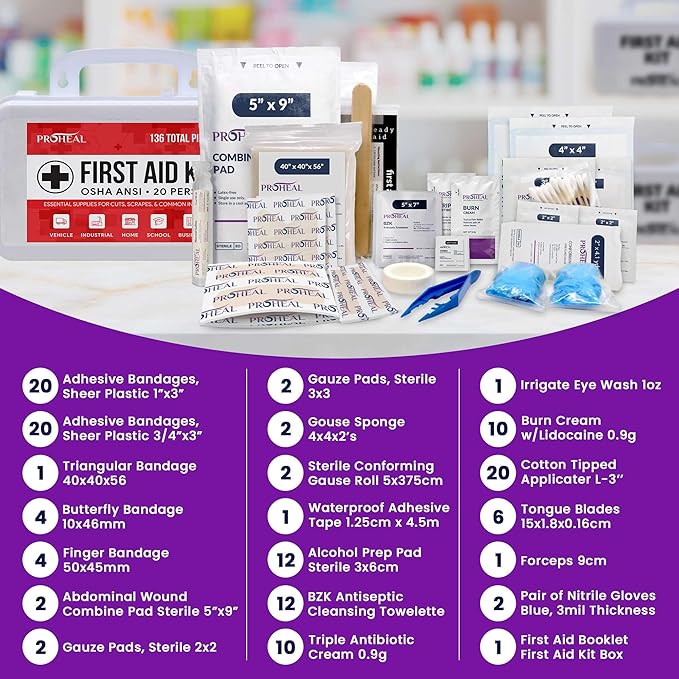 20 Person OSHA Compliant First Aid Kit - Image 4
