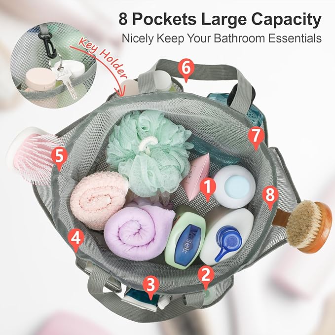 F-color Mesh Shower Caddy Portable - Image 2