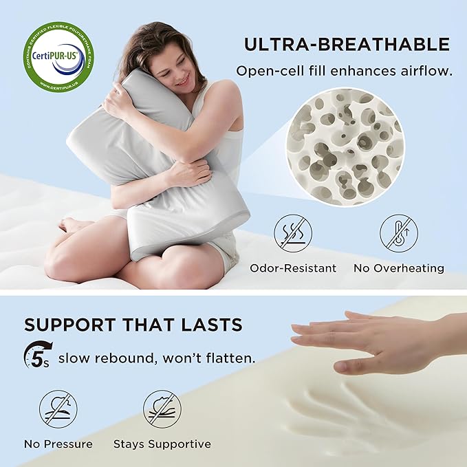 Bedsure Cervical Neck Support Pillow - Image 4