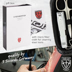 3 Swords Germany – brand quality 8 piece manicure pedicure grooming kit set - Image 6