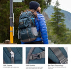 MOUNTAINTOP 40L Hiking Backpack Lightweight Travel Backpack - Image 6
