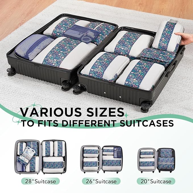 10 Set Compression Packing Cubes - Image 7