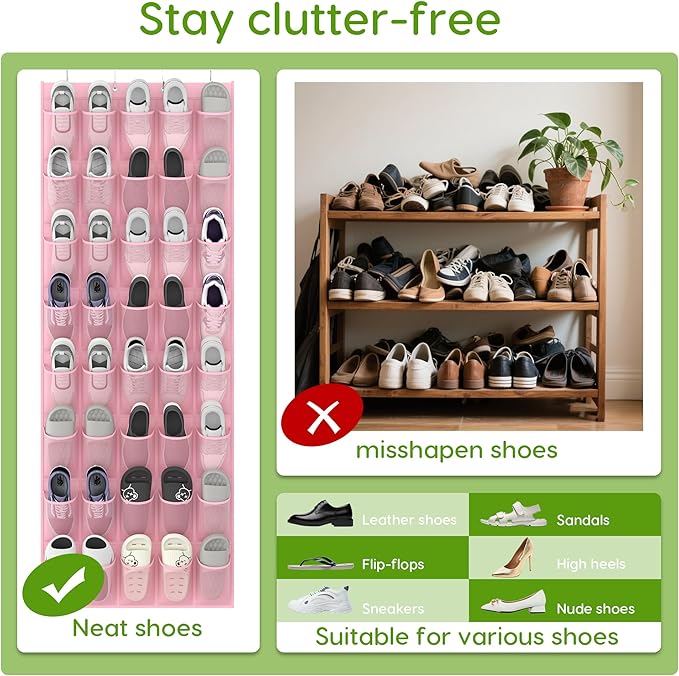 Unjumbly Over the Door Shoe Organizer - Image 6