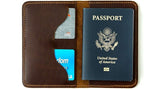 Leather Passport Cover, Field Notes Cover Wallet, Travel Passport Cover by LifetimeLeatherCo