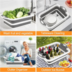 Collapsible BBQ Prep Tub/Cutting Board 10L, Foldable Dish Tub - Image 7