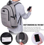 Laptop Backpack for unisex, Anti Theft Water Resistant Travel Work Backpack - Image 5