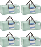 VENO 6 Pack Moving Bags for College, Heavy-Duty Storage Totes, Moving Boxes and by Veno