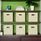 Household Essentials 82-1 Foldable Fabric Storage Bins | Set of 6 Cubby Cubes - Image 2