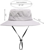 Womens Summer Sun Hat Beach Hat Wide Brim Outdoor UV Protection Hat Foldable - Image 2