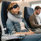 Travel Pillows for Airplanes, Neck Pillow for Traveling Using Memory Foam - Image 4