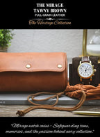 Watch Travel Case for Men 2 slot – Watch Roll – Brown Full Grain Cow Leather - Image 7