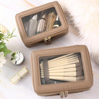 Aveniee Large Clear Makeup Bags, Double Layer Cosmetic Bags - Image 5