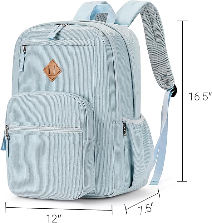 ZORFIN 26L Backpack for College, and Travel: Corduroy Bookbag - Image 3