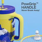 POWCAN 40 oz Tumbler with Handle, 2-in-1 Straw and Sip Lid, Dishwasher Safe - Image 3