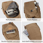 Sling Bag for Men, Crossbody Bag Men Anti Theft Crossbody Bag - Image 4