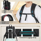 RAINSMORE Camera Bag Backpack for DSLR/SLR Mirrorless 15.6 Inch Laptop Camera - Image 8