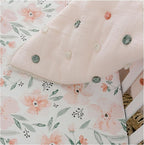Crane Baby Floral Crib Sheets, 100% Cotton, Breathable Baby Bedding - Image 8
