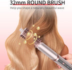 9 in 1 Wrap Air Hair Styler & Blow Dryer Brush - 110,000 RPM High-Speed, Foldable Ionic Hot Air Styler for Fast Drying, Volumizing & Curling, Multi-Styling Tool (Holiday Gifts for Women)