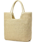 Straw Beach Bags for Women Woven Beach Tote Bag Casual Boho Large Shoulder by YAVCOOL