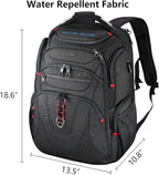 KROSER TSA Friendly Travel Laptop Backpack 17.3 inch XL Computer Backpack - Image 2