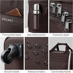 mixi Travel Bag with Wheels Expandable Foldable Luggage Bag Collapsible Rolling - Image 5