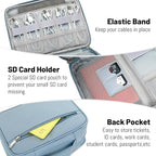 Lanola Electronic Organizer, Travel Cable Organizer Bag Pouch Electronic - Image 6