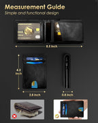 Wallet for Men - RFID Blocking Bifold Slim Minimalist Credit Card Holder Pop Up - Image 7
