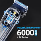 Chicclly Professional Hair Clippers for Men&Women, Low Noise Hair Cutting Kit with 10 Color Combs, LED Display, Gifts for Men, 5H Cordless Clippers and Trimmers Set with Scissors,Cape