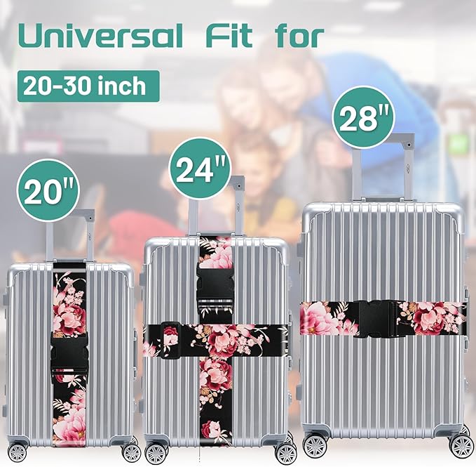 Slohif Luggage Straps for Suitcases Travel Belt Accessories Luggage Connector - Image 3