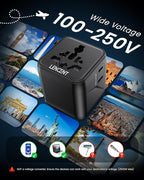 LENCENT Universal Travel Plug Adapter, International Power Adaptor - Image 7