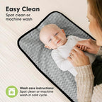 KeaBabies Portable Diaper Changing Pad, Easy Wipe Clean - Image 7