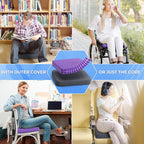 TushGuard Gel Seat Cushion for Long Sitting, Enlarged & Thickened Patent Design - Image 7