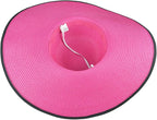 DRESHOW Beach Hats for Women Big Straw Wide Brim Summer Hat Floppy Foldable - Image 6