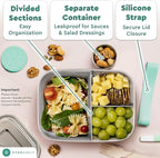 Everusely - Bento Box - Green, 47oz / 1.4 L - Stainless Steel Lunch Box - 3 - Image 4