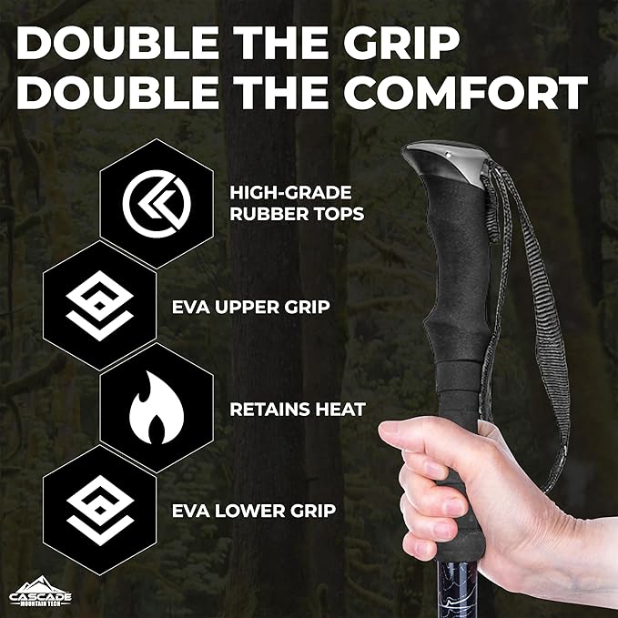 Cascade Mountain Tech Trekking Poles - Image 3