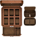 Gift Set 6 Slot Leather Watch Box by RothwellSanFrancisco