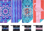 4 Pack Microfiber Oversized Lightweight Beach Towel 71"x32" Extra Thin Large by Qinqinamu