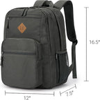 ZORFIN 26L Backpack for College, and Travel: Water Resistant Bookbag - Image 3