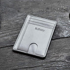 Buffway Slim Minimalist Front Pocket RFID Blocking Leather Wallets - Image 4