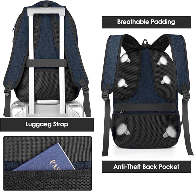 Backpack for Men Women, School Backpacks for Teen Boys, Business Anti Theft - Image 6