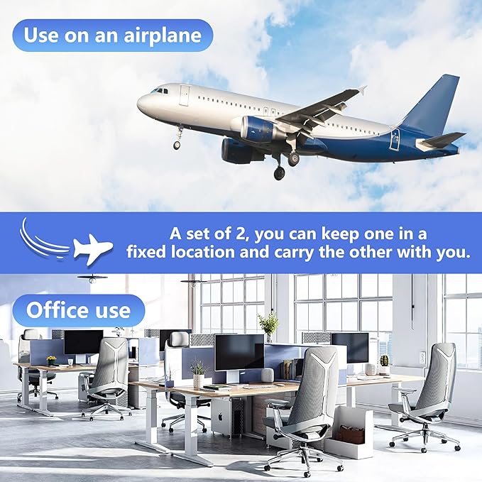 2-Pack Airplane Travel Footrest Hammock - Image 5
